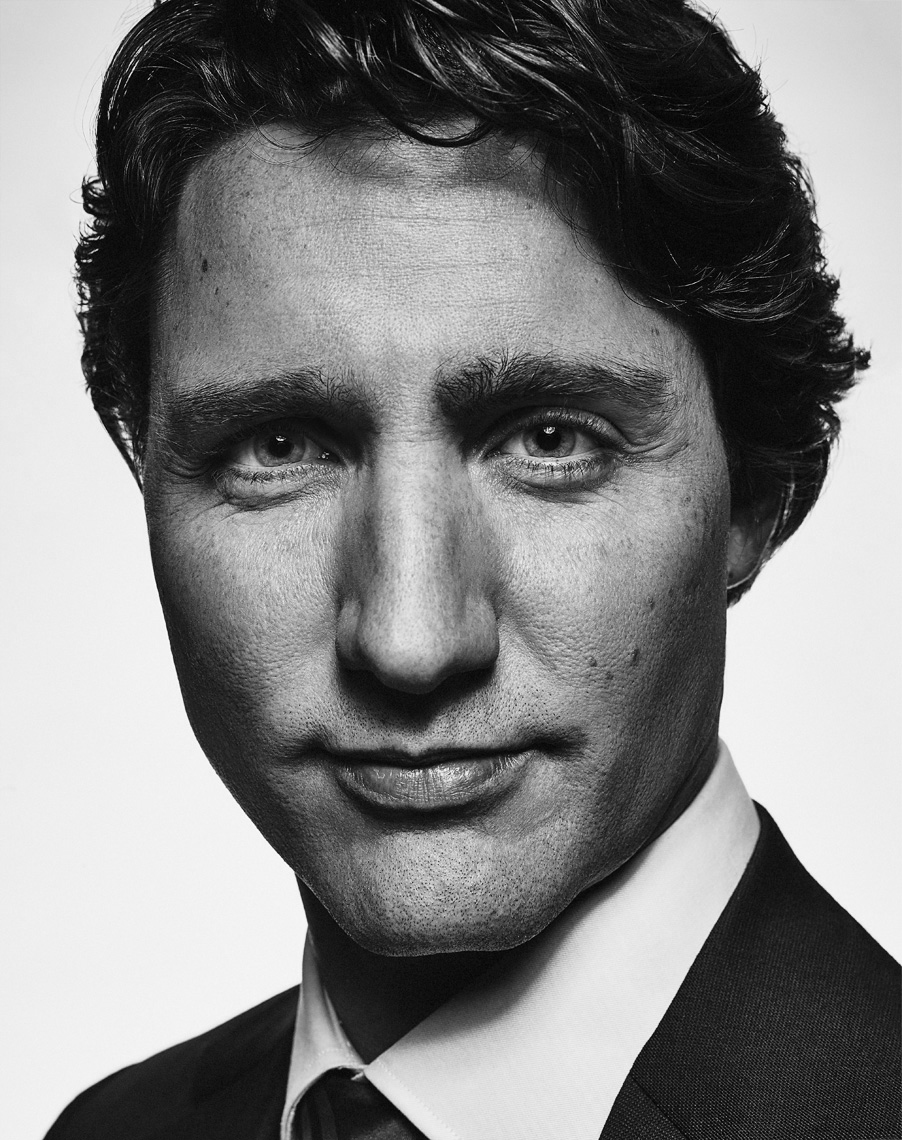 Prime Minister of Canada Justin Trudeau Portrait by Vancouver Celebrity Editorial  Photographer